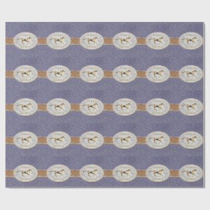 Western Gürtel und Gürtelschnalle zum Geburtstag g Geschenkpapier