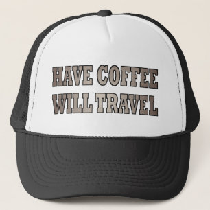 Western haben Kaffee wird reisen Truckerkappe