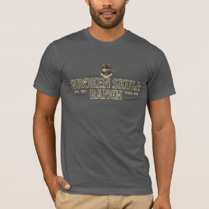 Western Halloween Broken Skull Ranch T-Shirt