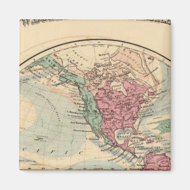 Western Hemisphäre 14 Magnet (Vorne)