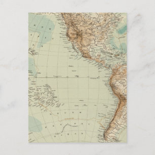 Western Hemisphäre 3 Postkarte