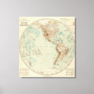 Western-Hemisphäre 7 Leinwanddruck