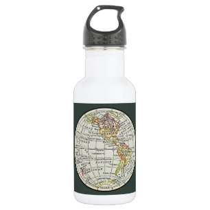 Western Hemisphäre Map Globe Travel Trinkflasche