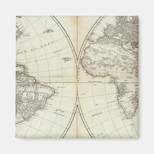 Western Hemisphäre oder Neue Welt Magnet (Vorne)