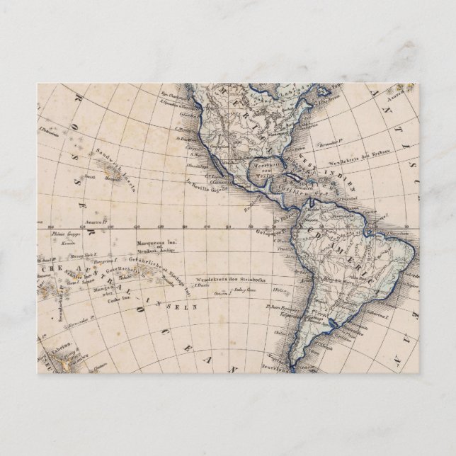 Western Hemisphere 6 Postkarte (Vorderseite)