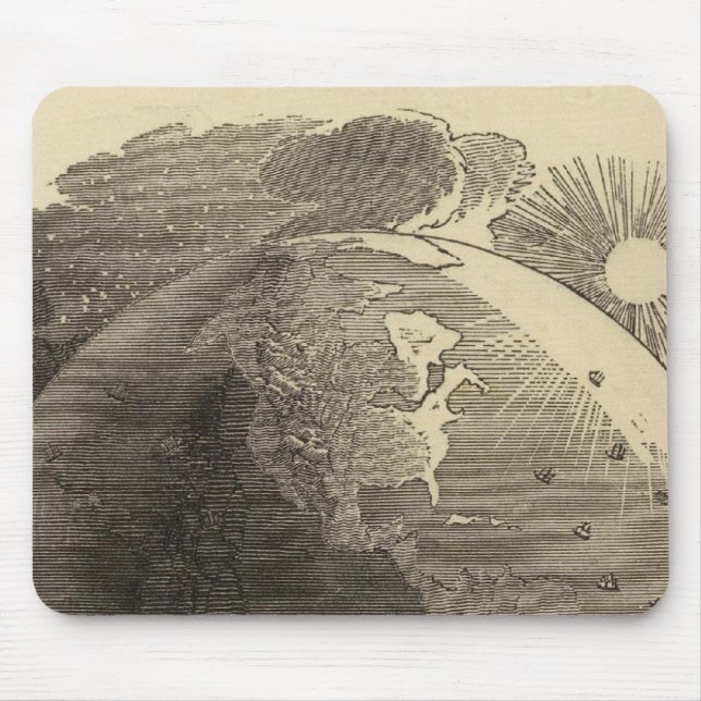 Western Hemisphere Karte von Goodrich Mousepad (Vorne)