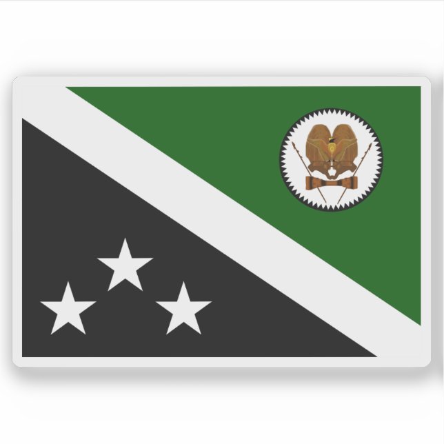 Western Highlands Province flag, Papua Neue Guinea Aufkleber (Vorderseite)