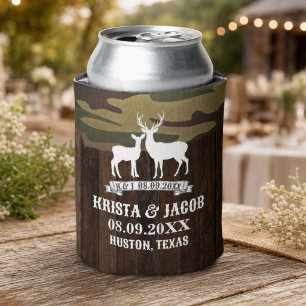 Western Hirsch Die Jagd ist über der Gastgeschenk Dosenkühler