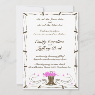 Western Hochzeit Einladung