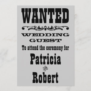 Western Hochzeit   Einladung