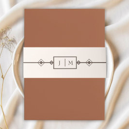 Western Hochzeit Rustikales Land Vintag Bauchband Einladungsbanderole