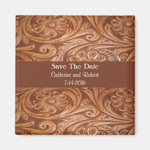 Western Hochzeit speichern Magnet