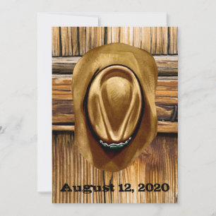 Western Hochzeiten - 5 Zoll x 7 Zoll Einladung