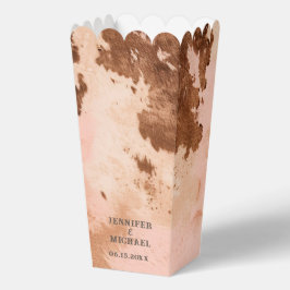 Western Hochzeitsholz Cowhide Country Popcorn Geschenkschachtel