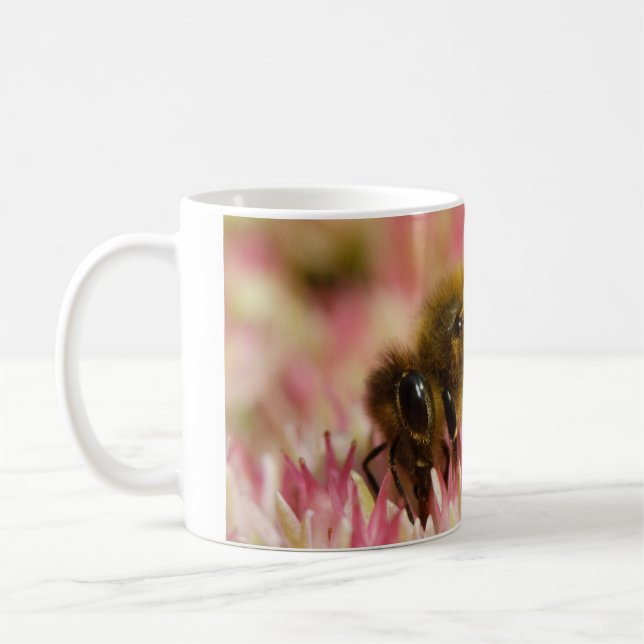 Western Honey Bee Macro Kaffeetasse (Links)