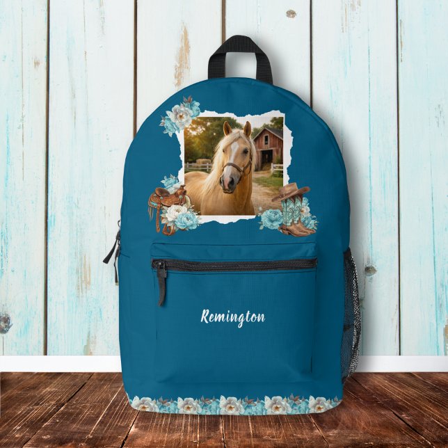 Western Horse Floral Rucksack (Von Creator hochgeladen)