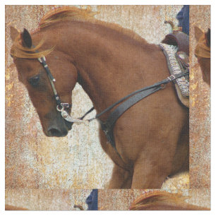 Western Horse Grunge Stoff