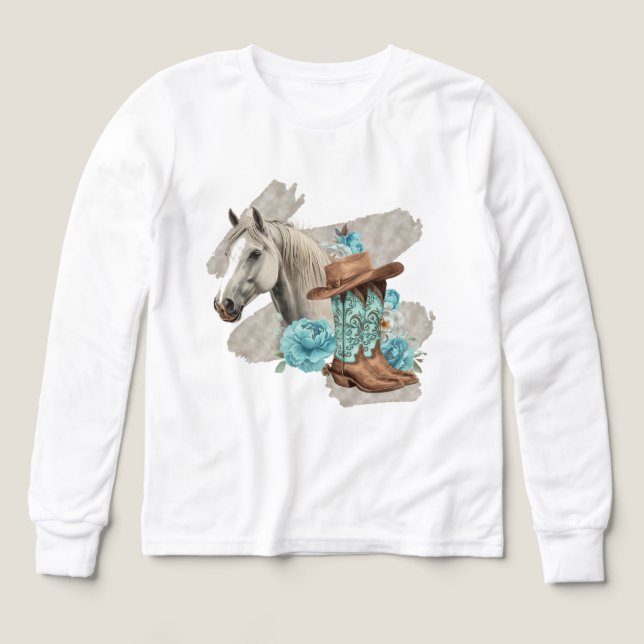 Western Horse Mädchen (Design Vorderseite)