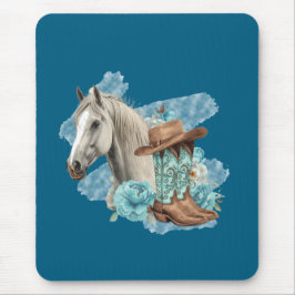 Western Horse-Mauspad - Navy Mousepad