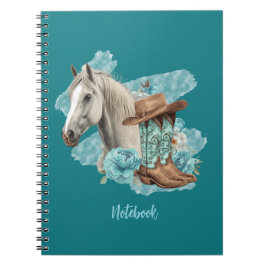 Western Horse Spiral Note Book Notizblock