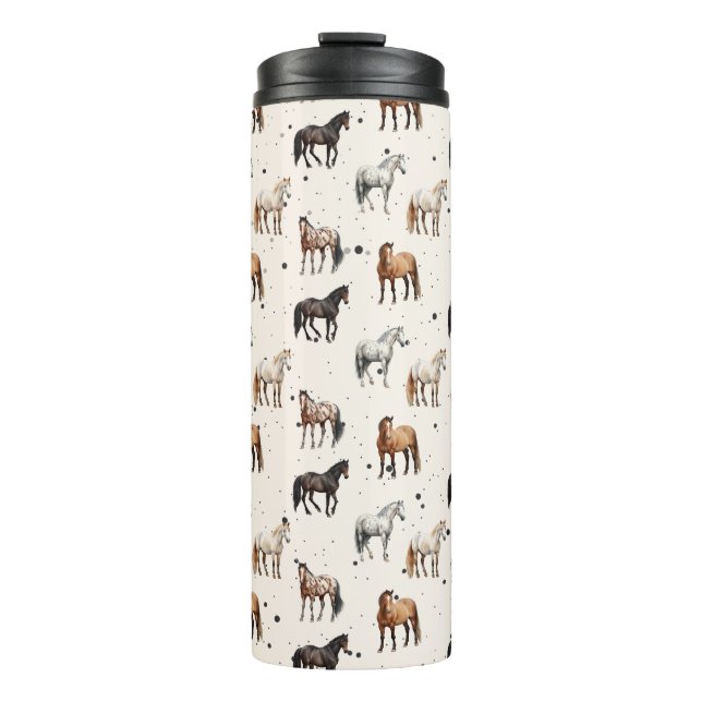 Western Horse Thermos Thermosbecher (Vorderseite)