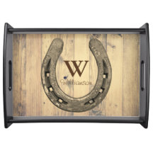 Western Horseshoe & Barn Wood Planks