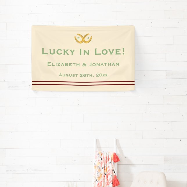 Western Horseshoes Hochzeit Banner (InSitu)
