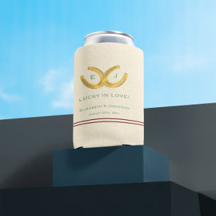 Western Horseshoes Hochzeit Dosenkühler