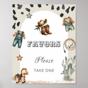 Western Howdy Baby Cowboy Baby Shower Geschenke Sc Poster