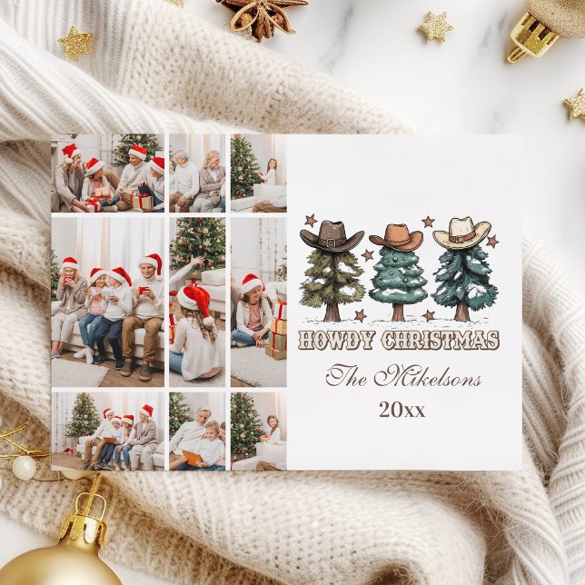  Western Howdy Christmas 9 photo Feiertagskarte (Von Creator hochgeladen)