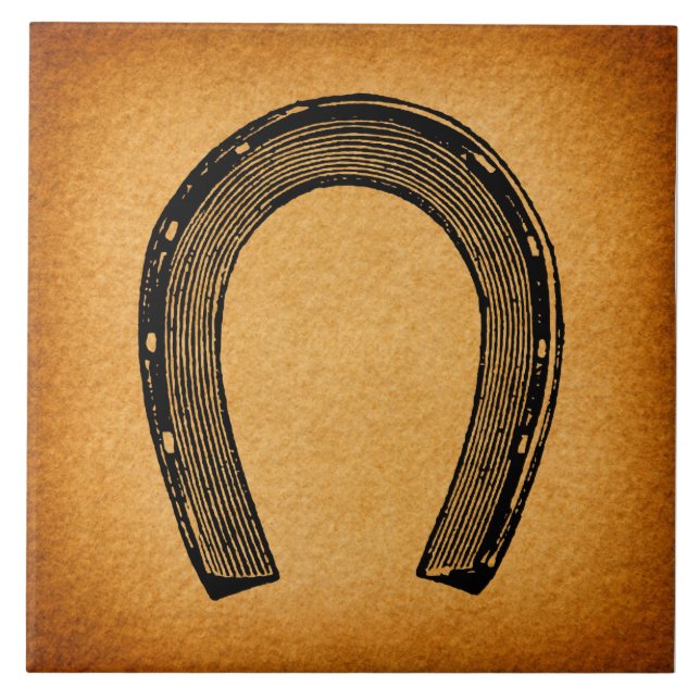 Western Hufeisen Kunst, Dichtung und Musik Kunst,  Fliese (Vorderseite)