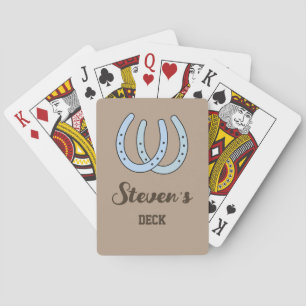 Western Hufeisen Personalisierte Spielkarten 