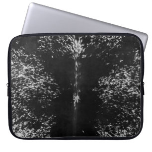 Western in Schwarz-Weiß-Cowhide Laptopschutzhülle