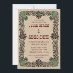 Western Invitation Einladung<br><div class="desc">Hand-drawn,  unique and beautiful for your western theme wedding.</div>