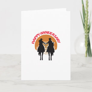 Western Jahrestag Karte