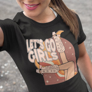 Western Junggesellinnenabschied Lasst uns feiern M T-Shirt