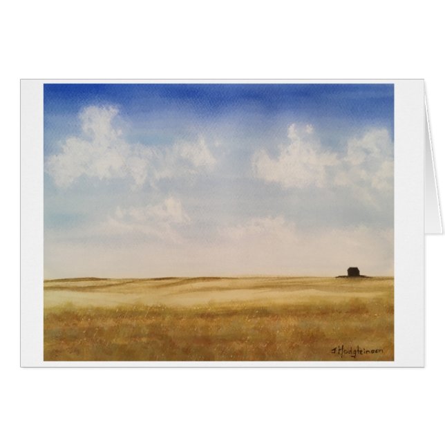 Western-Kanada-Grasland - WATERCOLOR (Vorderseite (Horizontal))