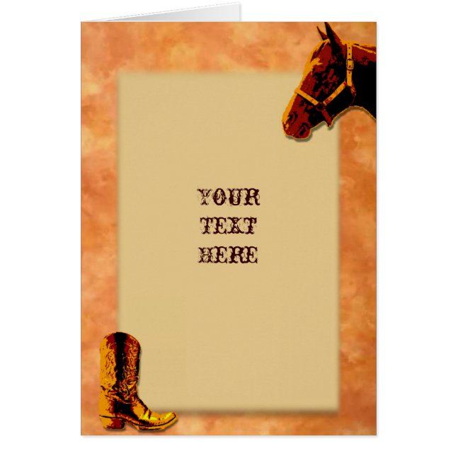 Western-Karte (Vorne)