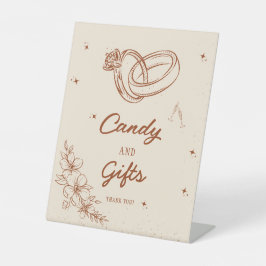 Western Karten und Geschenke Brautparty Party Unte Sockelschild