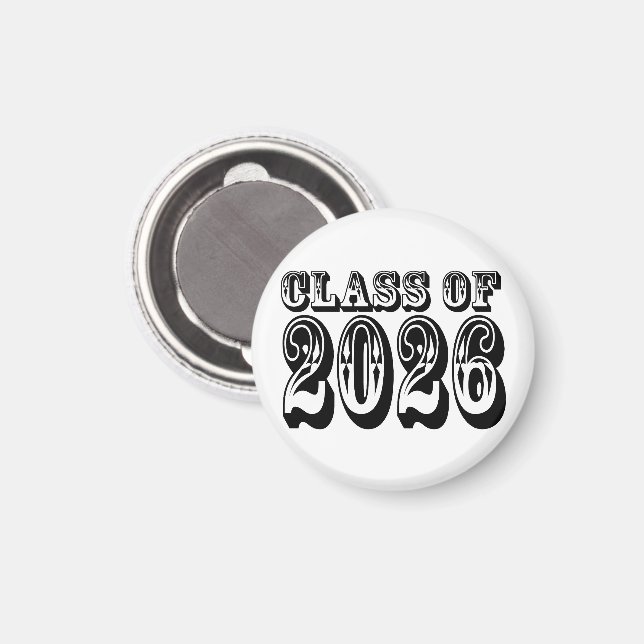 Western-Klasse des Abschlusses 2026 Magnet (Vorderseite/Rückseite)
