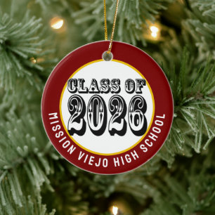 Western-Klasse des Foto-Abschlusses 2026 Keramik Ornament