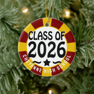Western-Klasse des Foto-Abschlusses 2026 Keramik Ornament