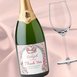 Western Kleine Cowgirl Pink Coastal Babydusche