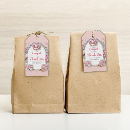 Western Kleine Cowgirl Pink Coastal Babydusche Geschenkanhänger