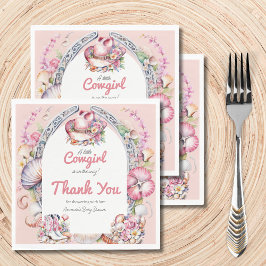 Western Kleine Cowgirl Pink Coastal Babydusche Serviette