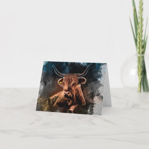 Western Kuh Bull Notecard
