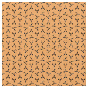 Western Kuh Skull Bullen Horns Art CUSTOM BG FARBE Stoff