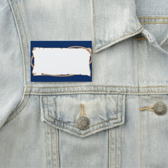 Western-Label mit dem Party Rope Namensschild (Beispiel)