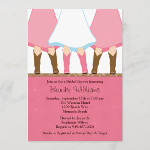 Western lädt Brautparty-Einladung auf Einladung