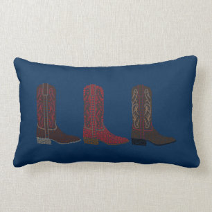 Western lädt das Throw-Kissen auf, blau Lendenkissen
